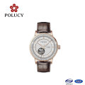 Sapphire Crystal Genuine Leather Band Fashion Luxury Mechanical Watch